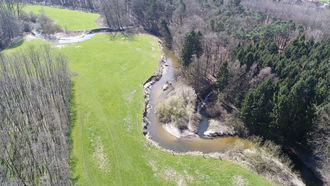 Berkel zwischen Stadtlohn und Vreden (EZG Ijsselmeerzuflüsse) Mäandrierender Flusslauf im Naturschutzgebiet „Berkelaue II“