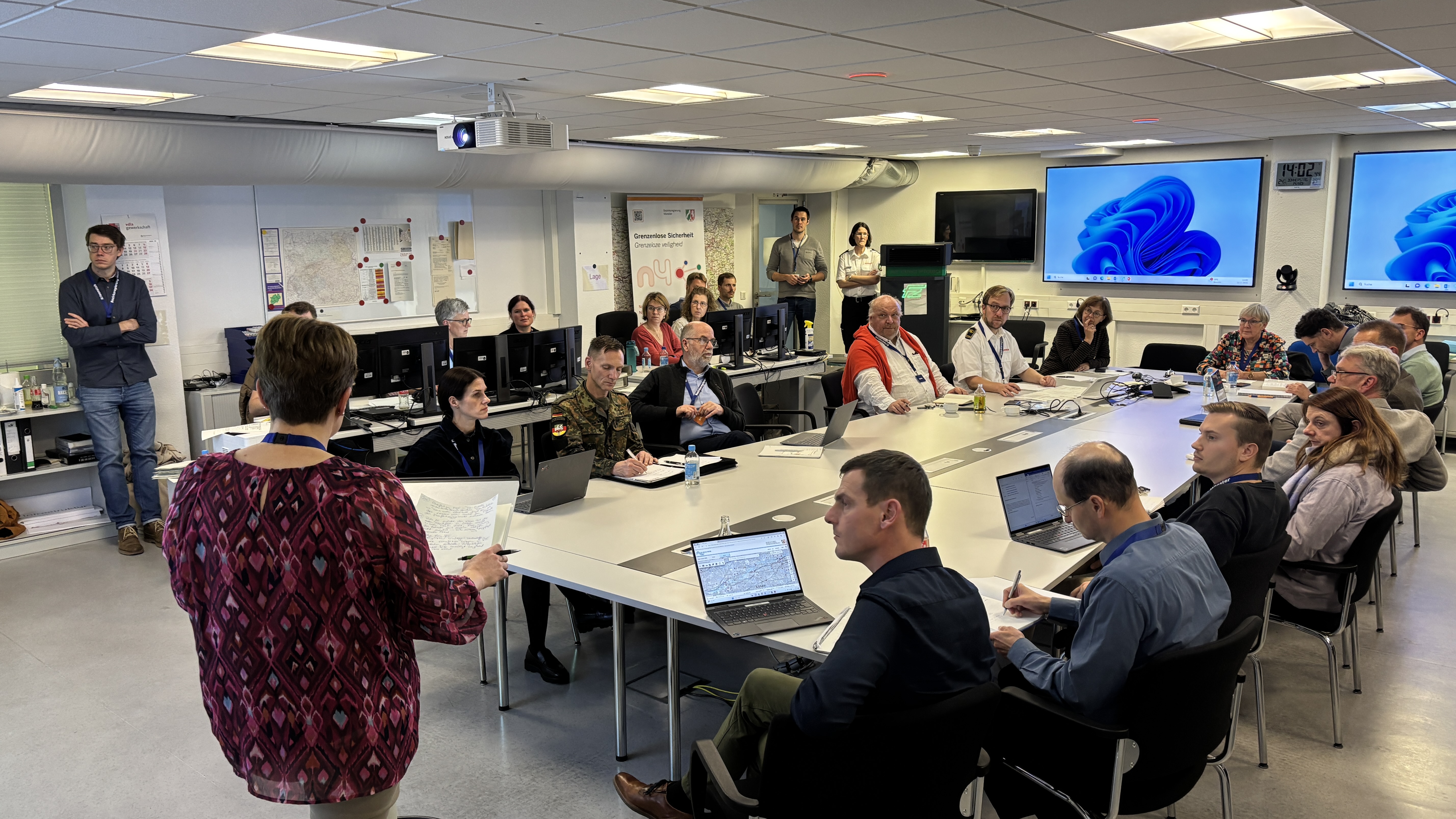 Bild vom Krisenstab aus der Übung im November 2024