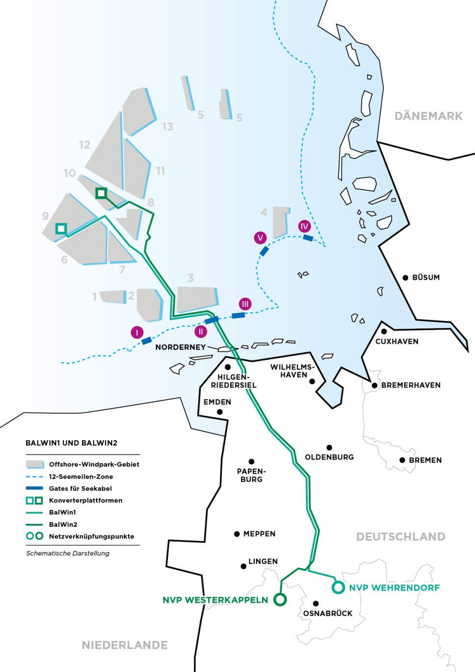 Karte der Trassenführung