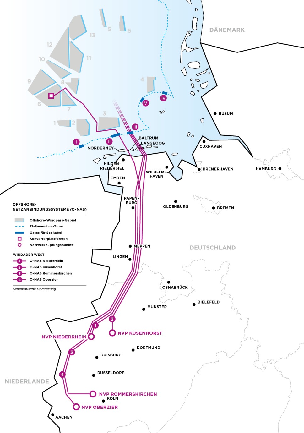 Karte der Trassenführung