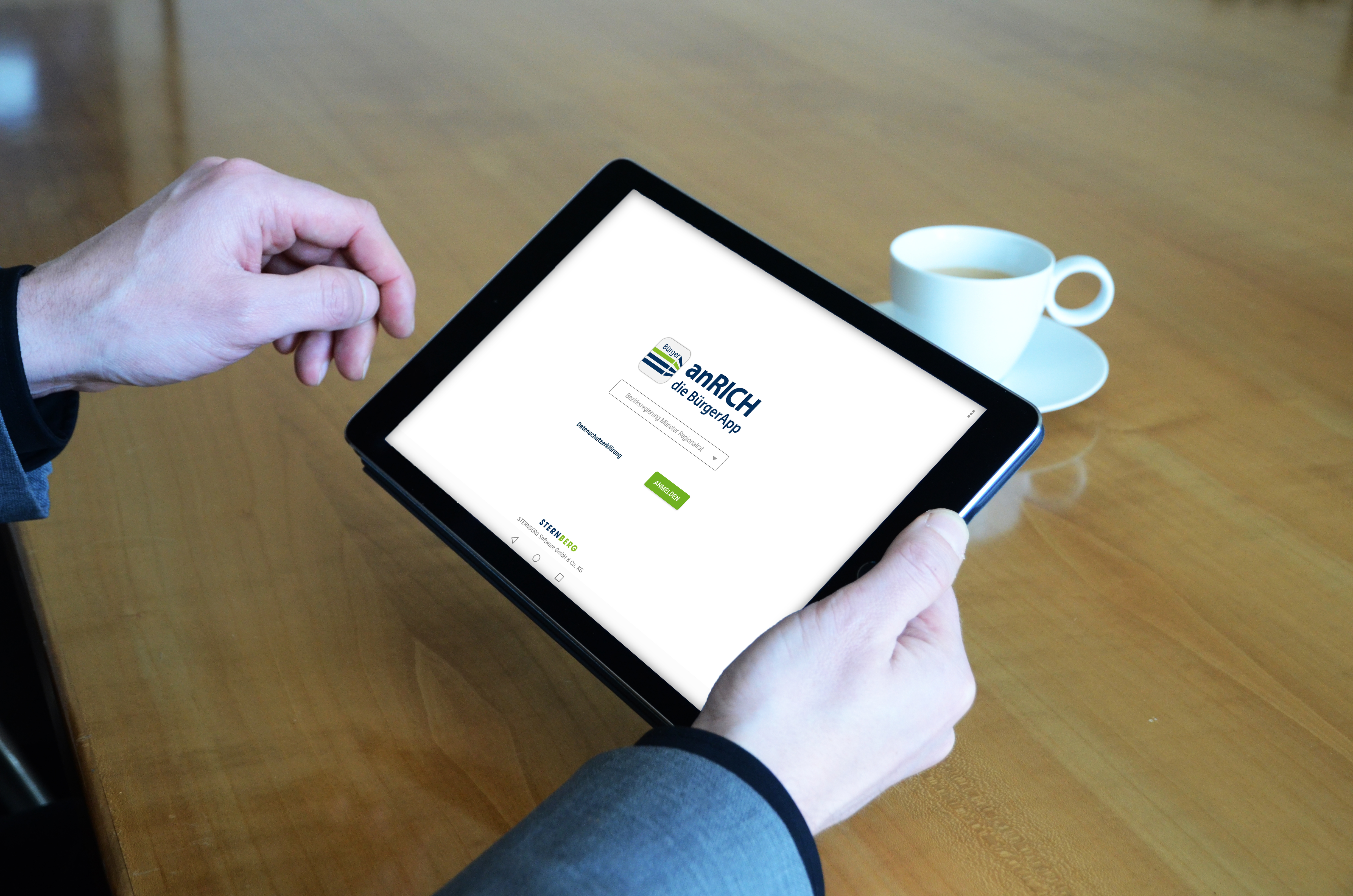 Tablet mit Ratsinformationssystem