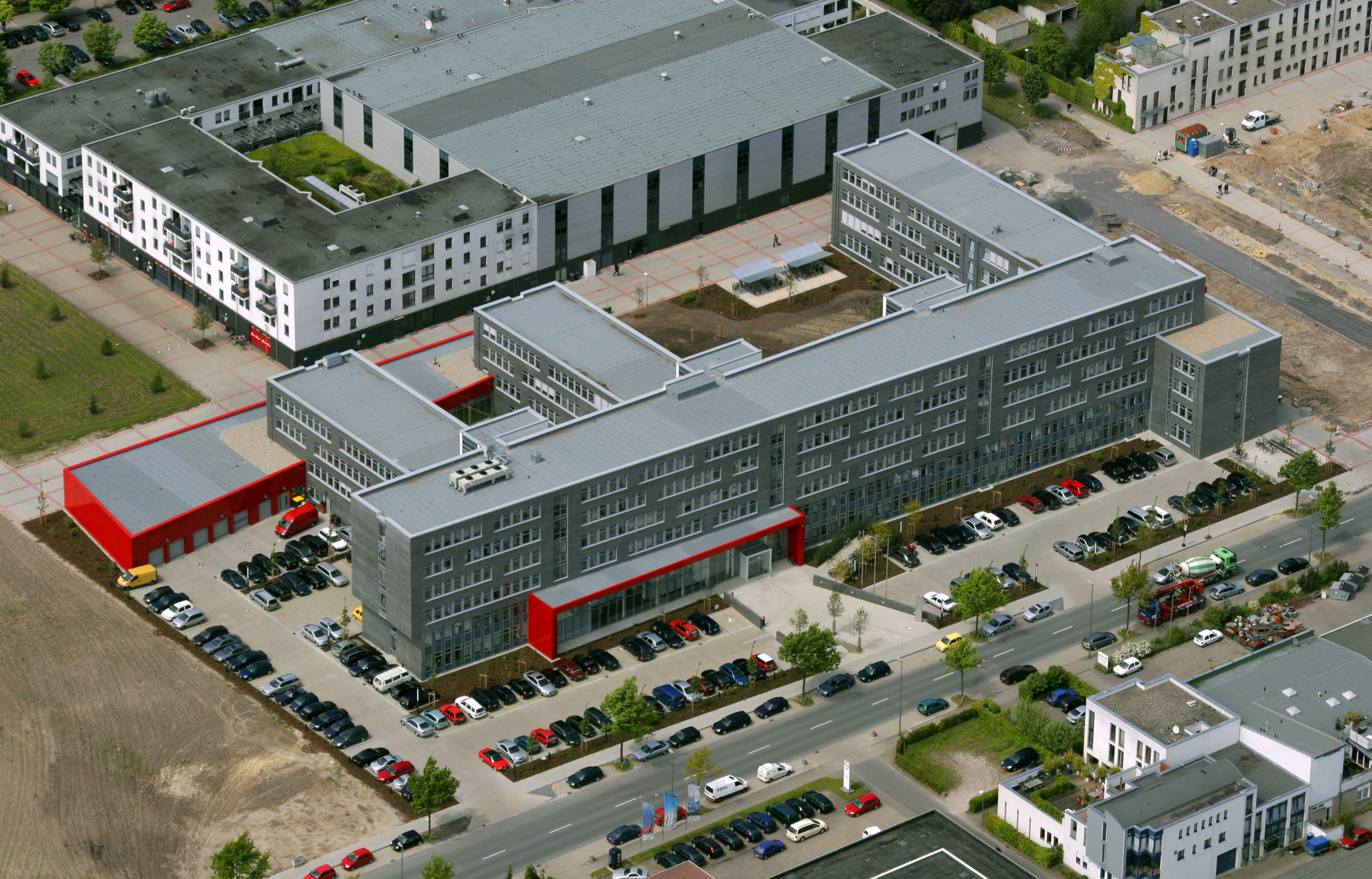Luftbild vom Dienstgebäude an der Albrecht-Thaer-Straße in Münster-Nord