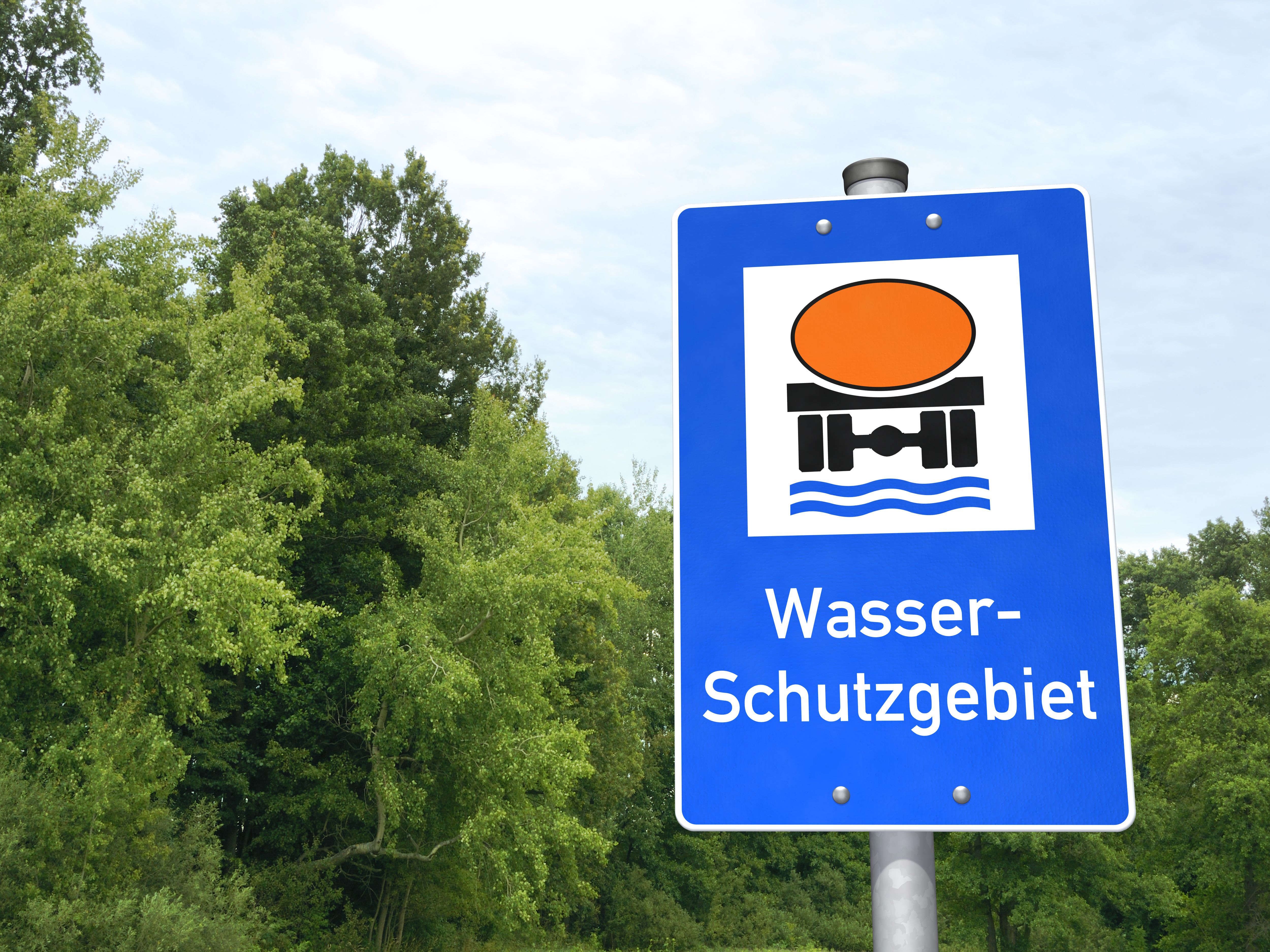 Schild Wasserschutzgebiete und Festsetzungsverfahren