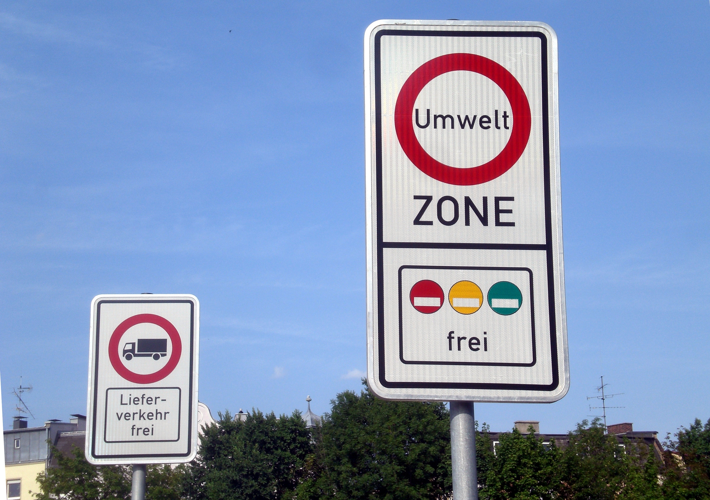 Beschilderung einer Umweltzone