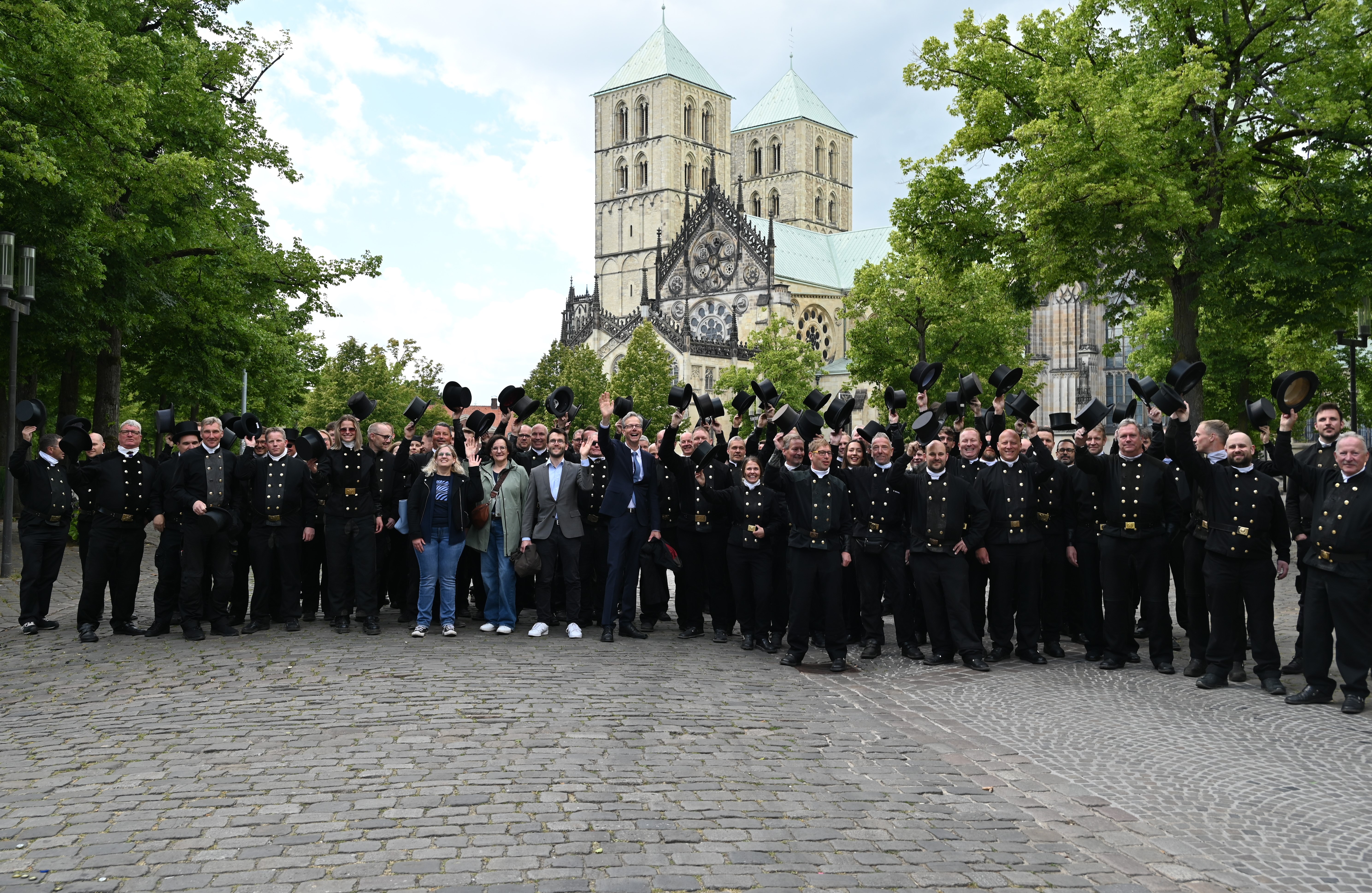 Gruppenfoto der Schornsteinfeger