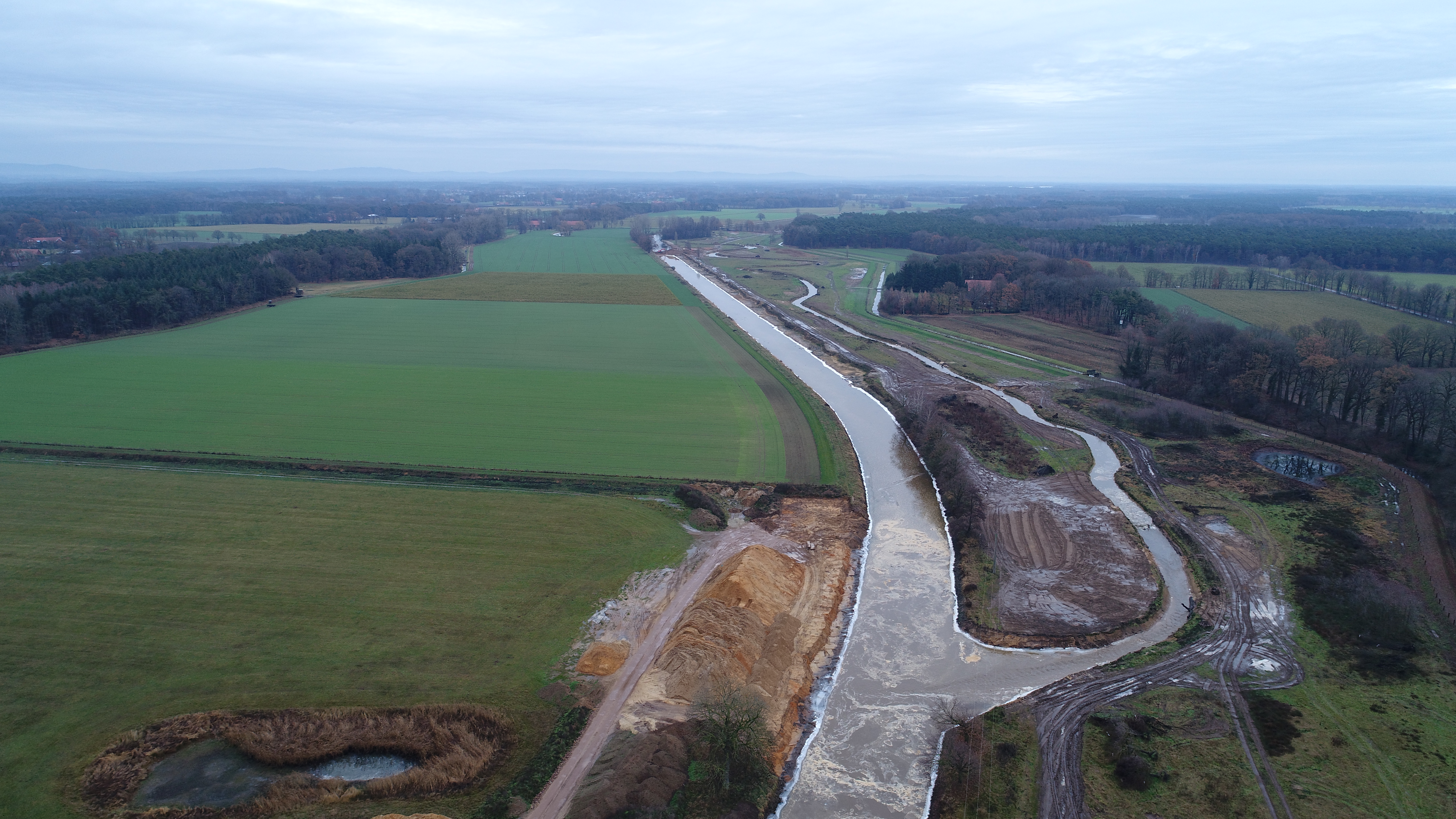 Ems mit neuem und altem Verlauf. 