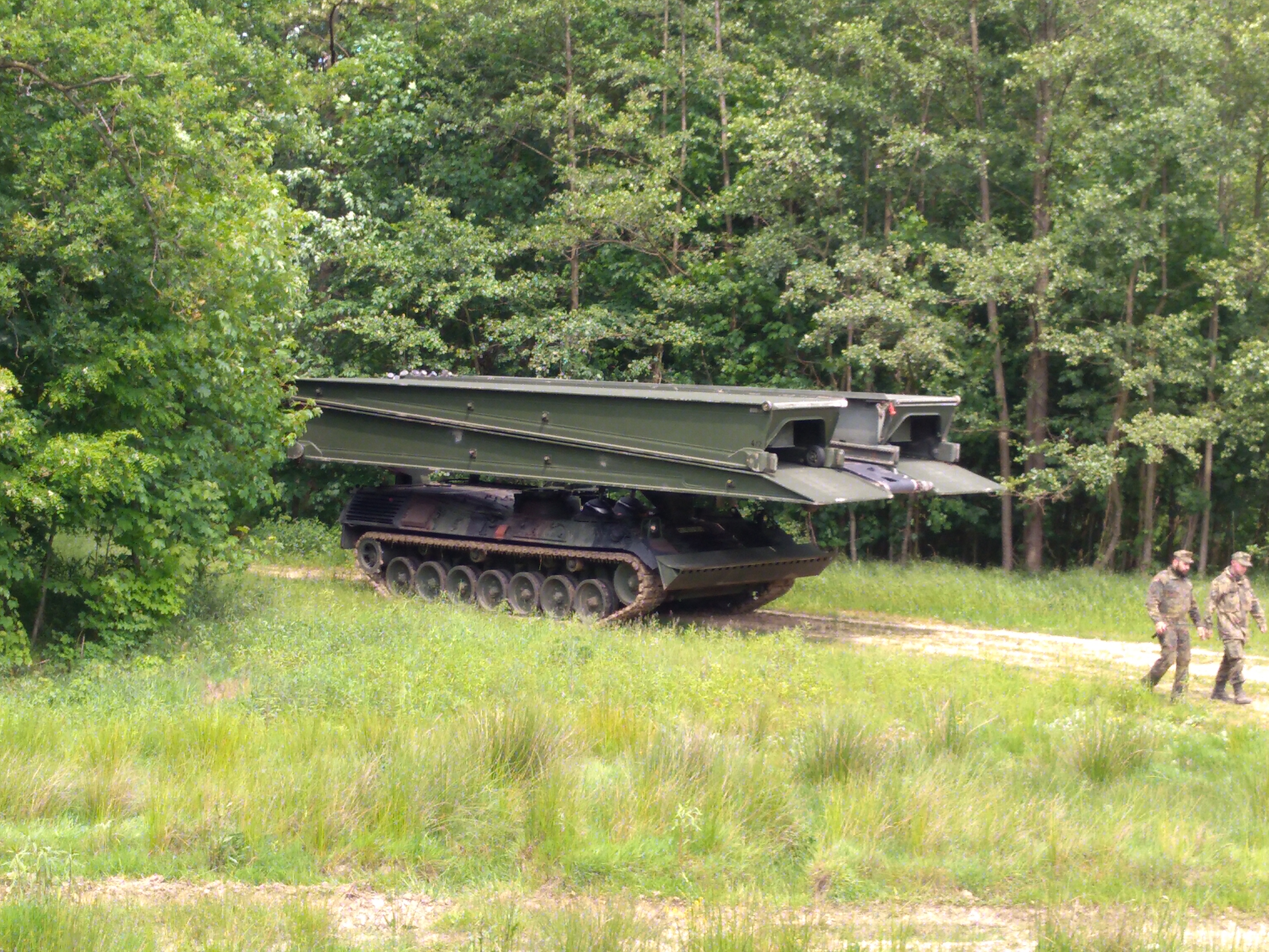 Foto des Brückenlegepanzers Biber 