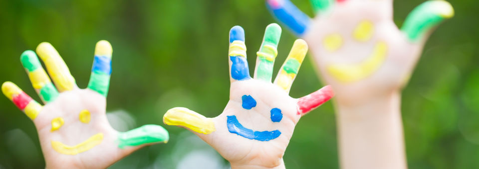 3 bemalte Kinderhänge