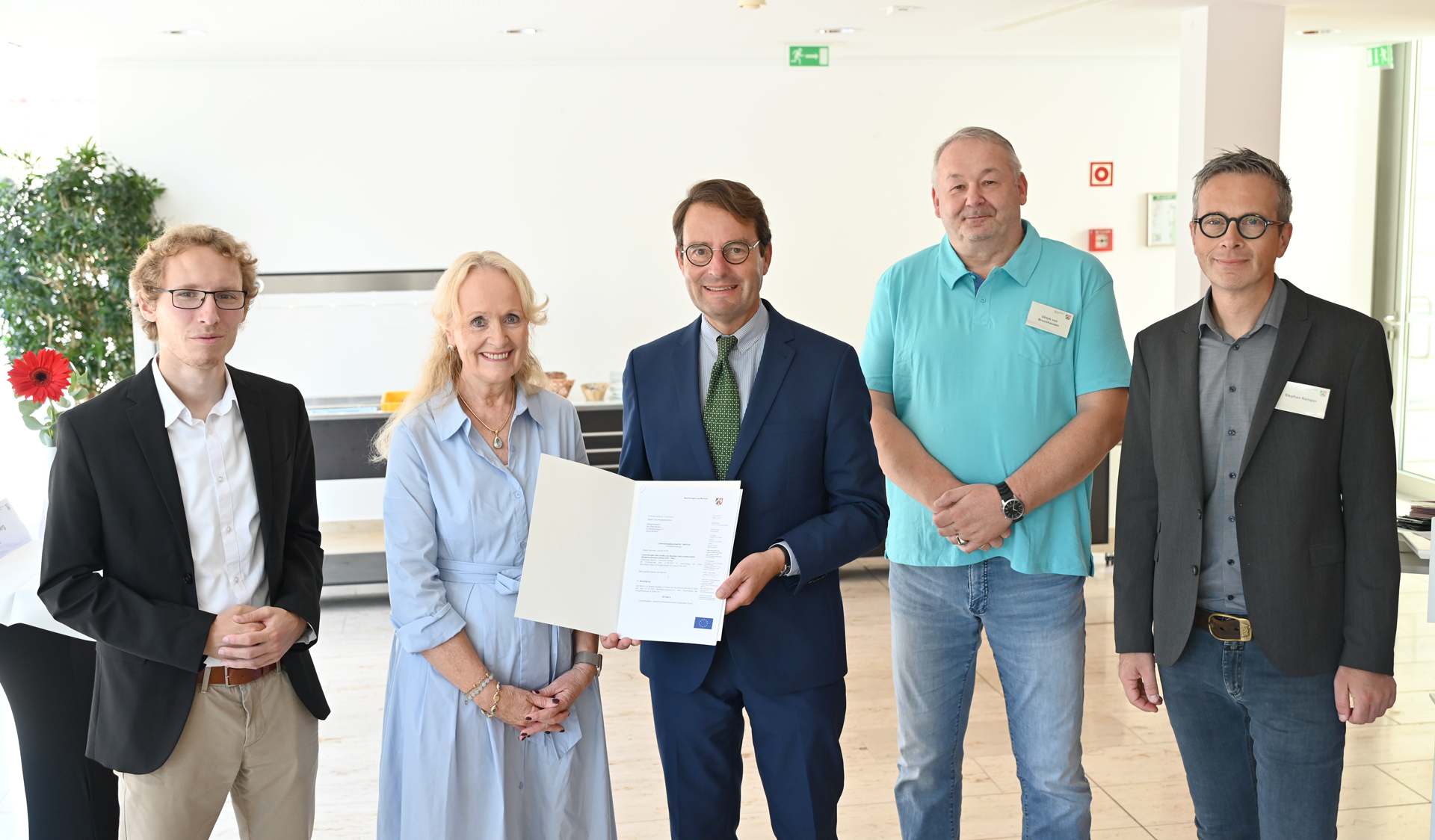 Förderbescheidübergabe an die Stadt Borken