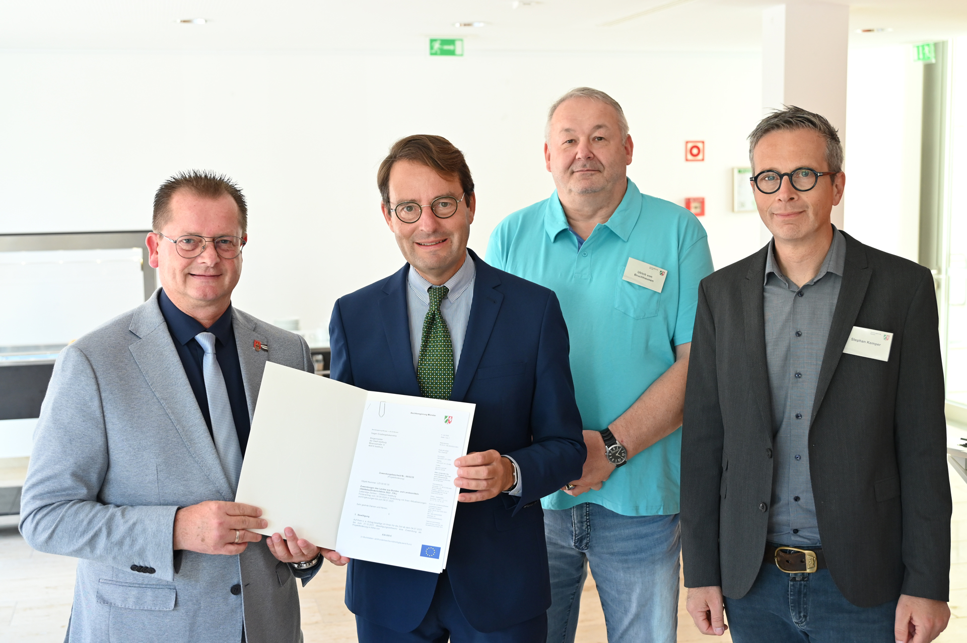 Förderbescheidübergabe an die Gemeinde Isselburg