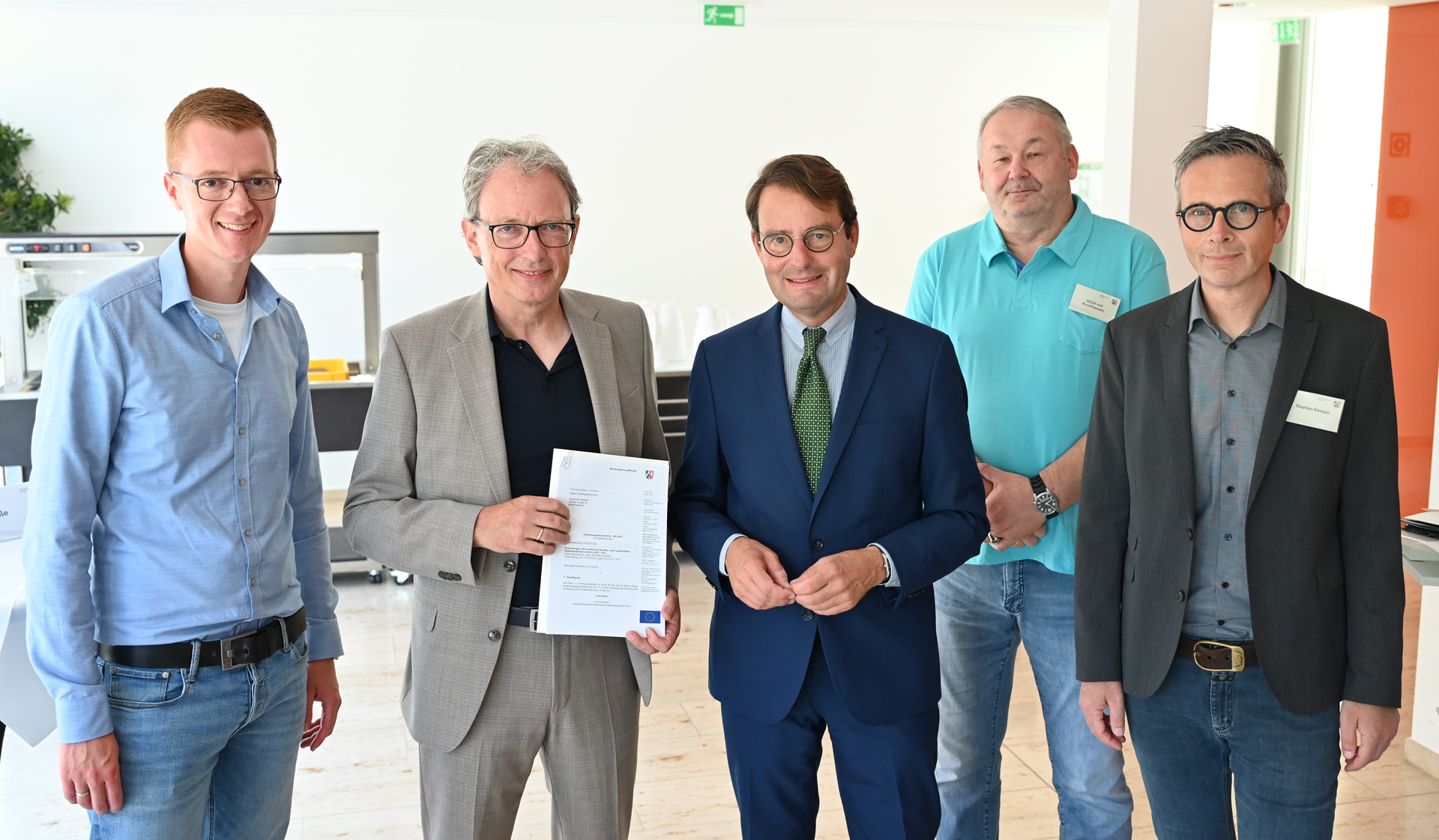 Förderbescheidübergabe an die Gemeinde Raesfeld