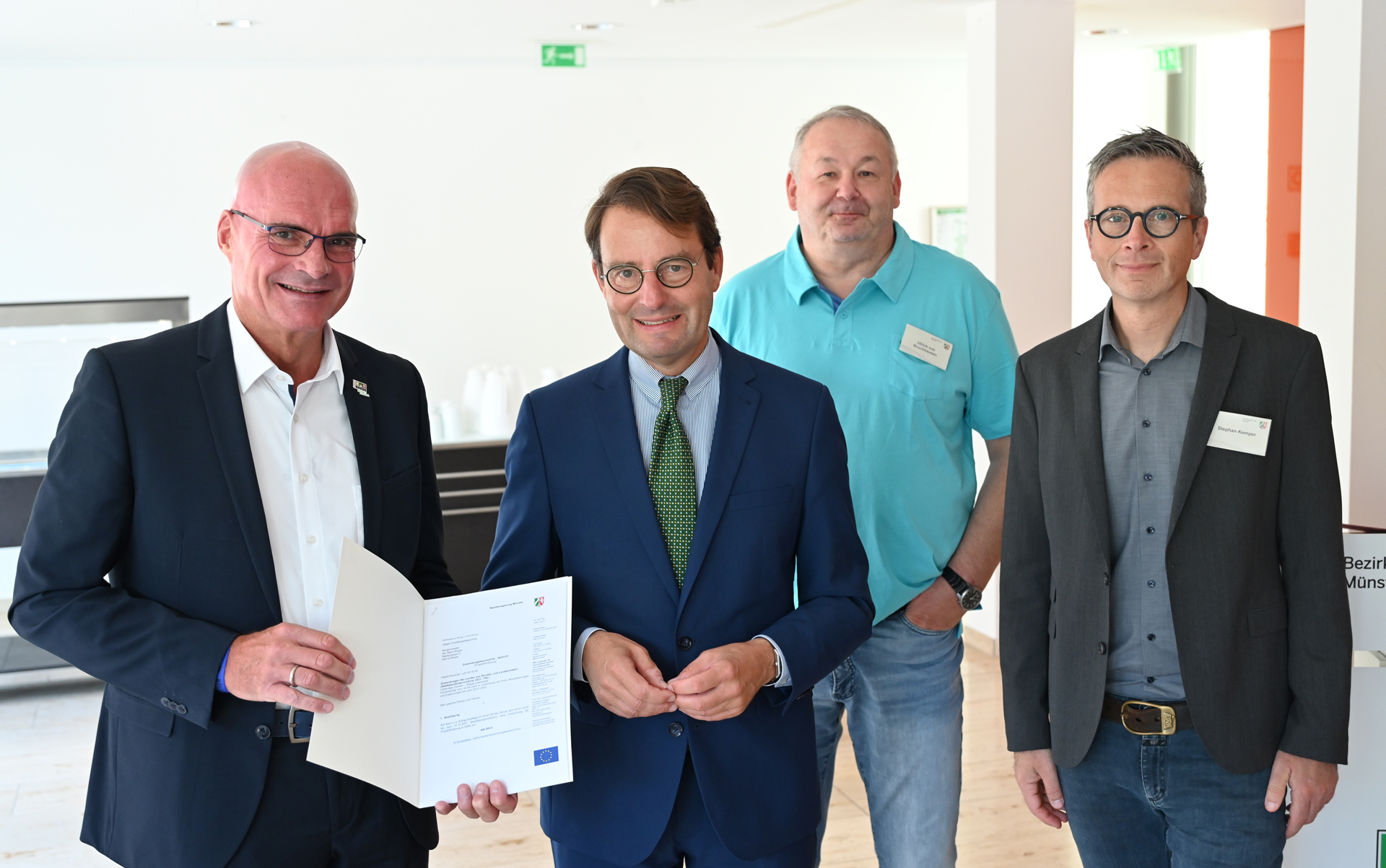 Förderbescheidübergabe an die Stadt Rhede