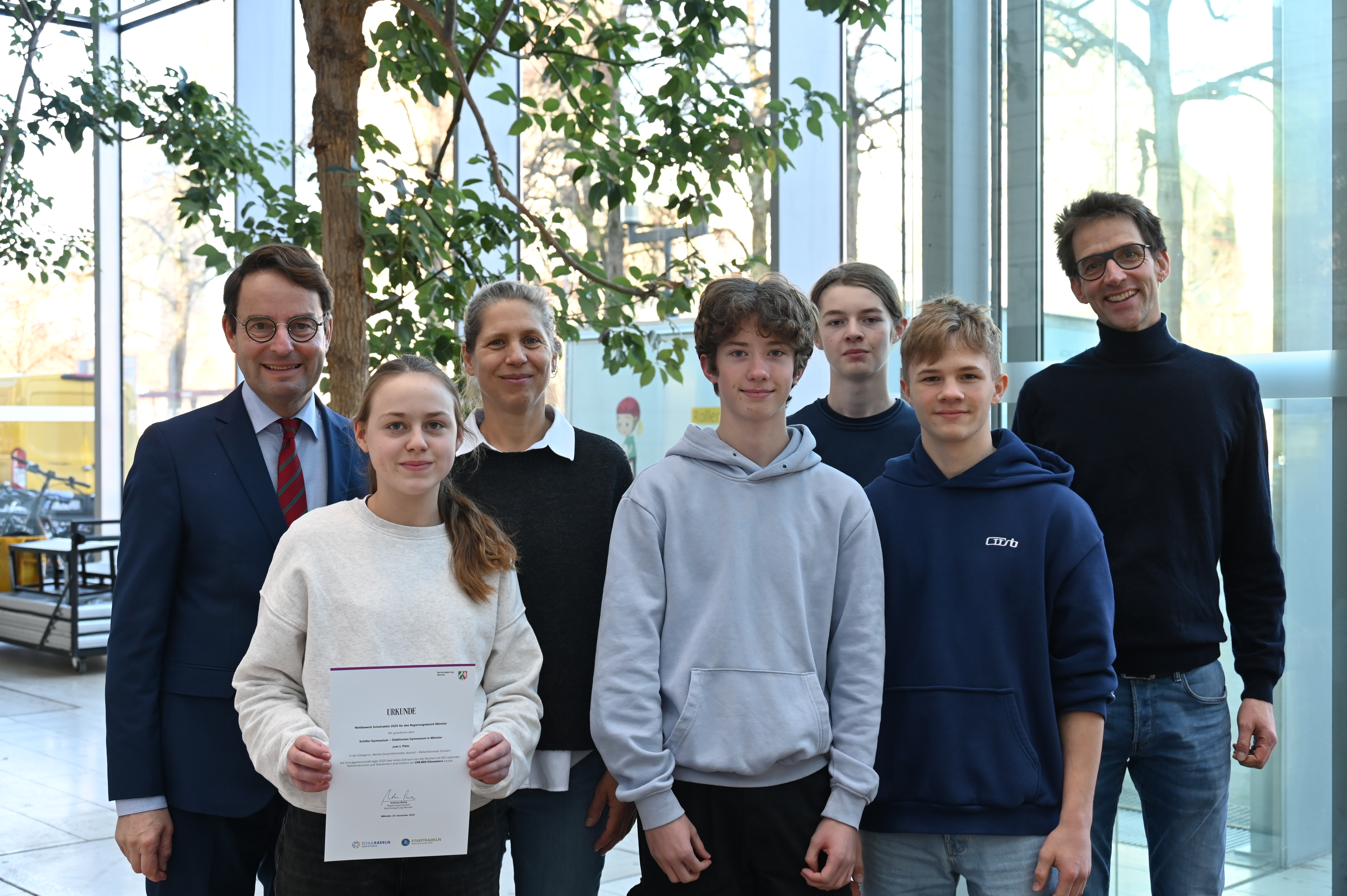 Das Team des Schiller-Gymnasiums Münster 