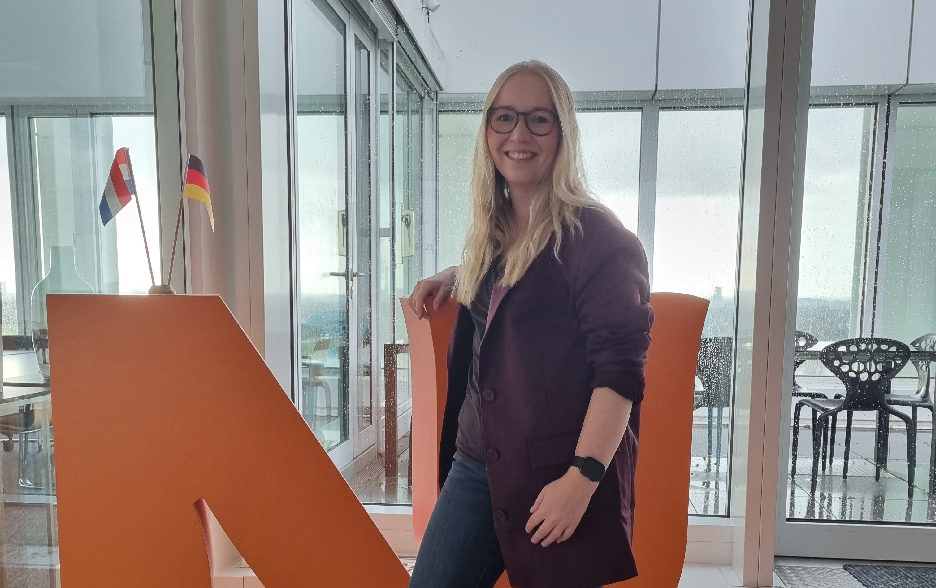 Lena Uhlig während ihres Praxisabschnittes in der Provinz Gelderland.