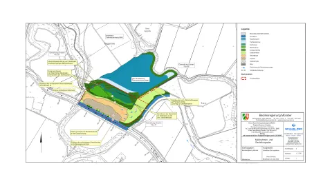 Darstellung des Bauplanes 
