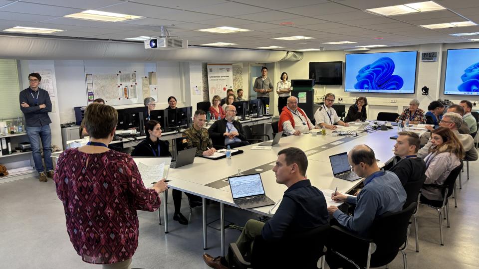 Bild vom Krisenstab aus der Übung im November 2024