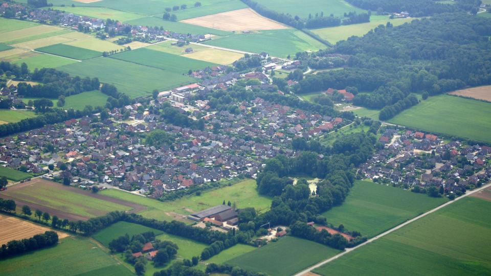 Luftaufnahme des Ortes Marbeck Borken