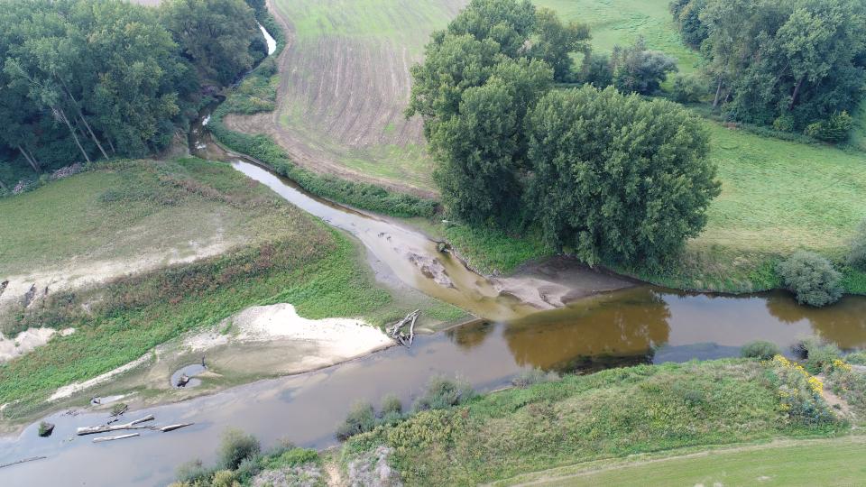 Umgestalteter Mündungsbereich der Münsterschen Aa 