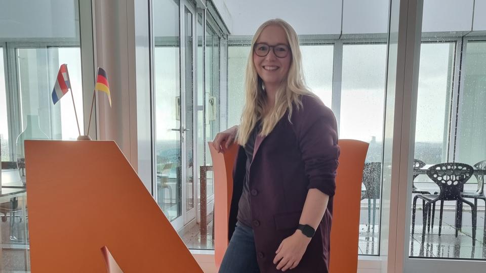 Lena Uhlig während ihres Praxisabschnittes in der Provinz Gelderland.