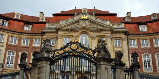 Ansicht des Baudenkmals Erbdrostenhof in der Stadt Münster