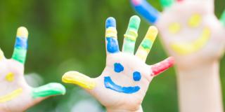 3 bemalte Kinderhänge