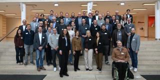 Teilnehmende der Infrastrukturkonferenz 2025 in der Bezirksregierung Münster.